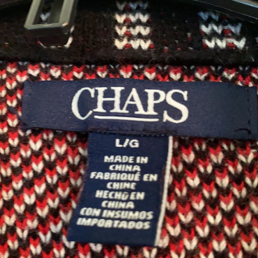 Chaps Large Pattern Vest - Picture 3 of 3